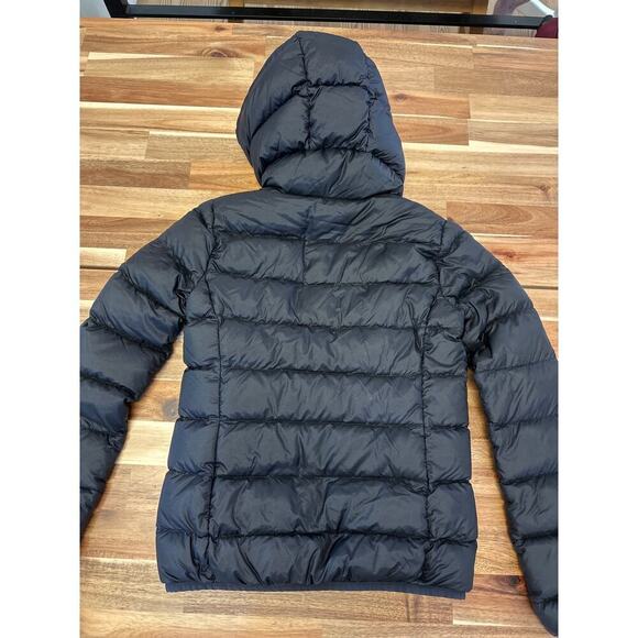 TNA The LIttle Puff Jacket Womens 2XS Black Hooded 2 Zip pockets - Picture 7 of 7